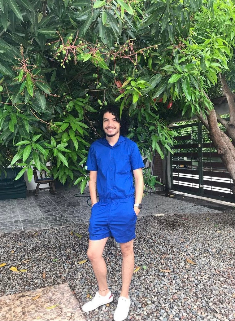 Male Romper - Royal Blue