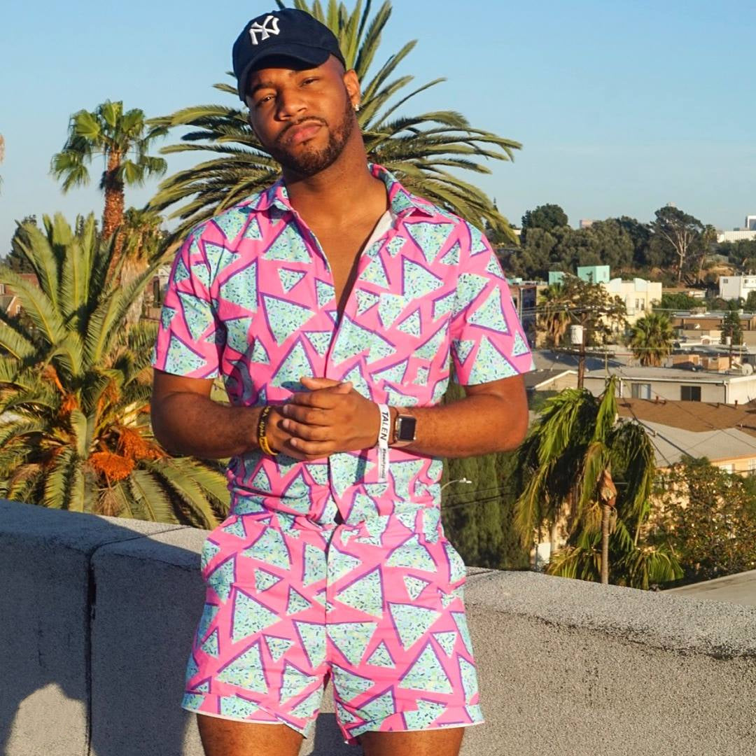 Black guy Male Romper High fashion