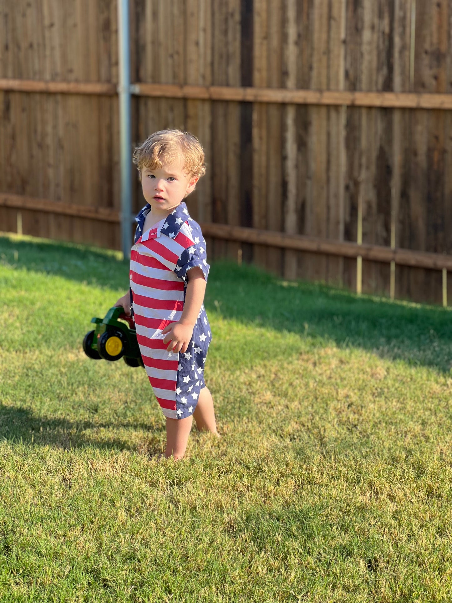 Kids American Flag Romper