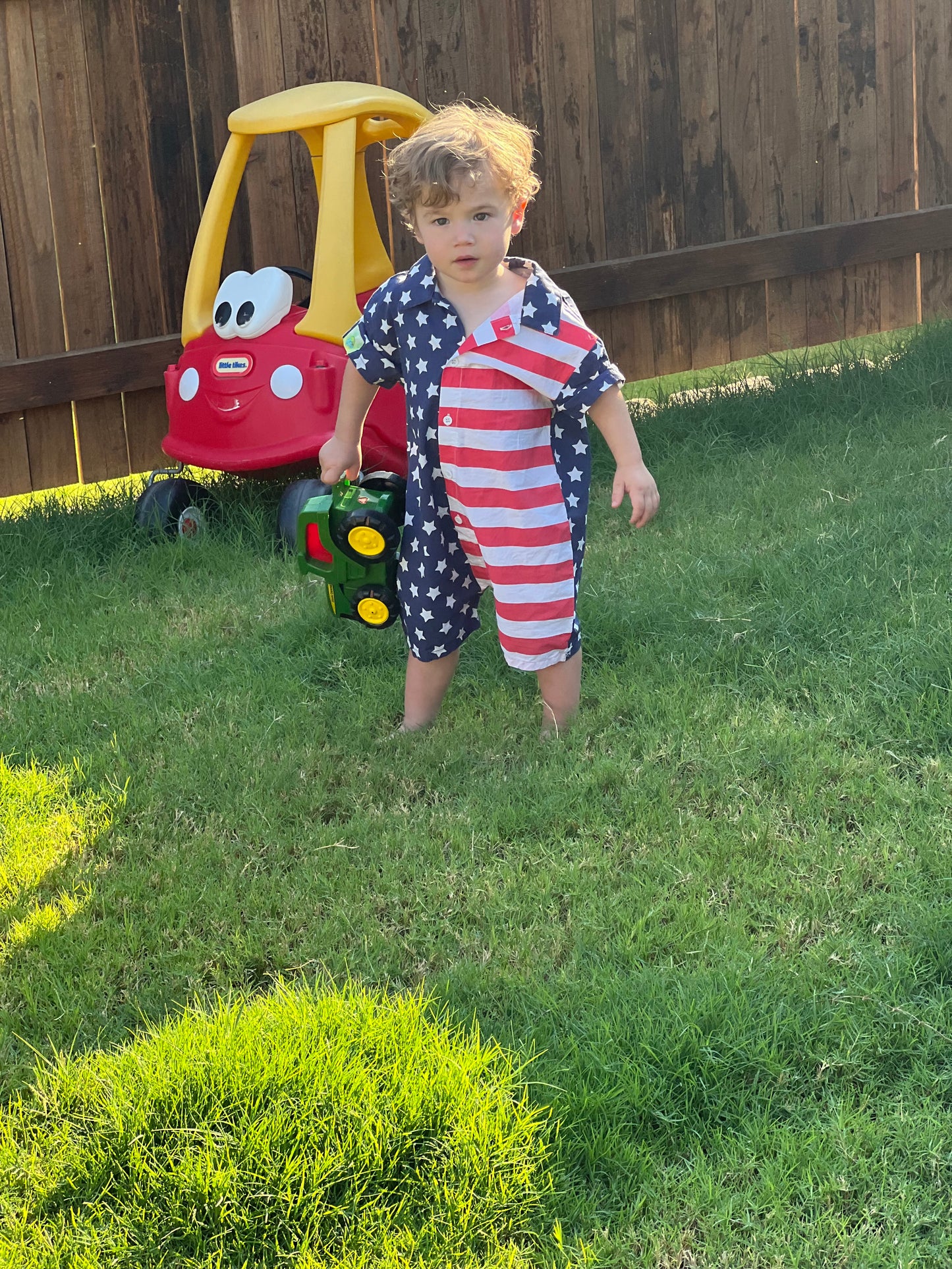 Kids American Flag Romper