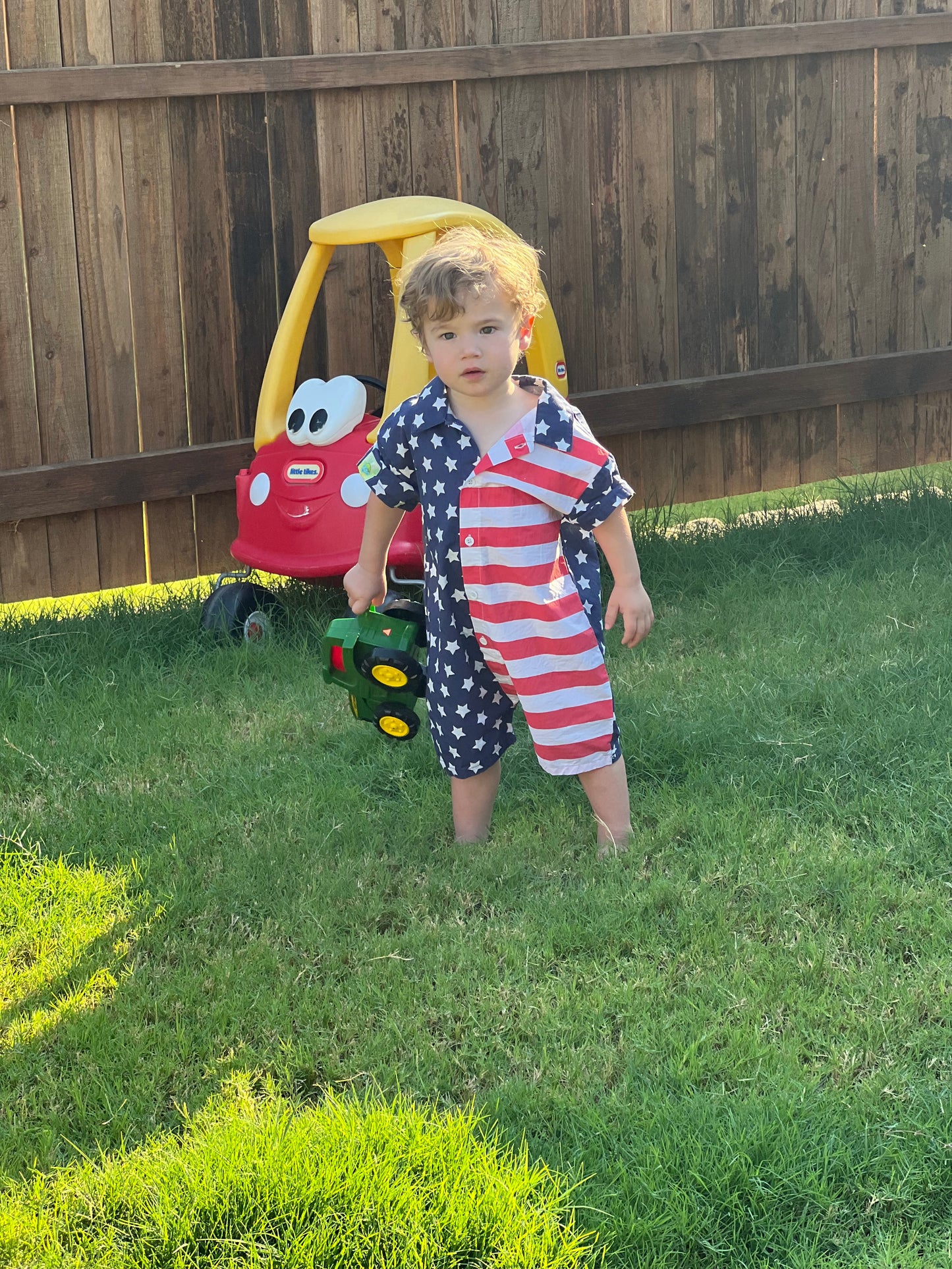 Kids American Flag Romper