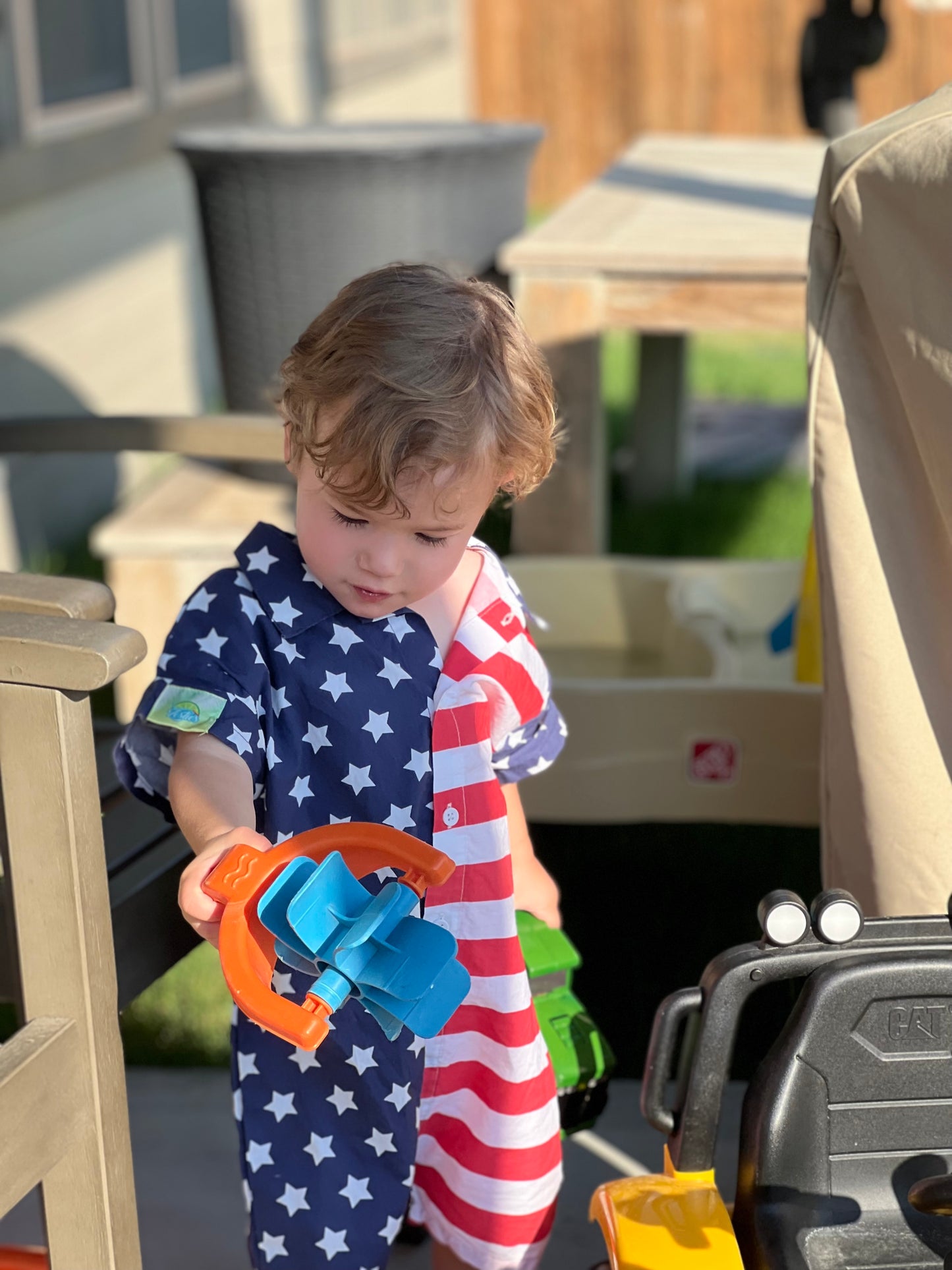 Kids American Flag Romper