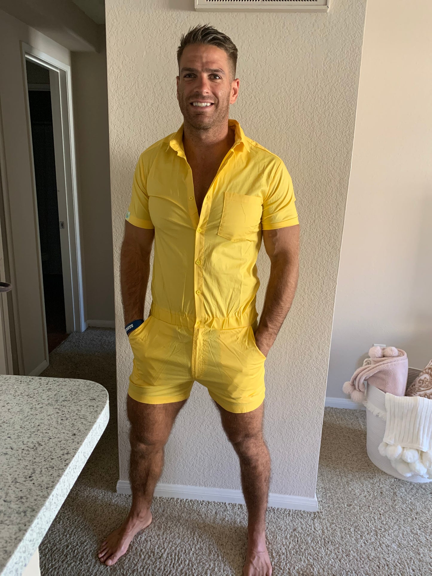 Male Romper - Yolk