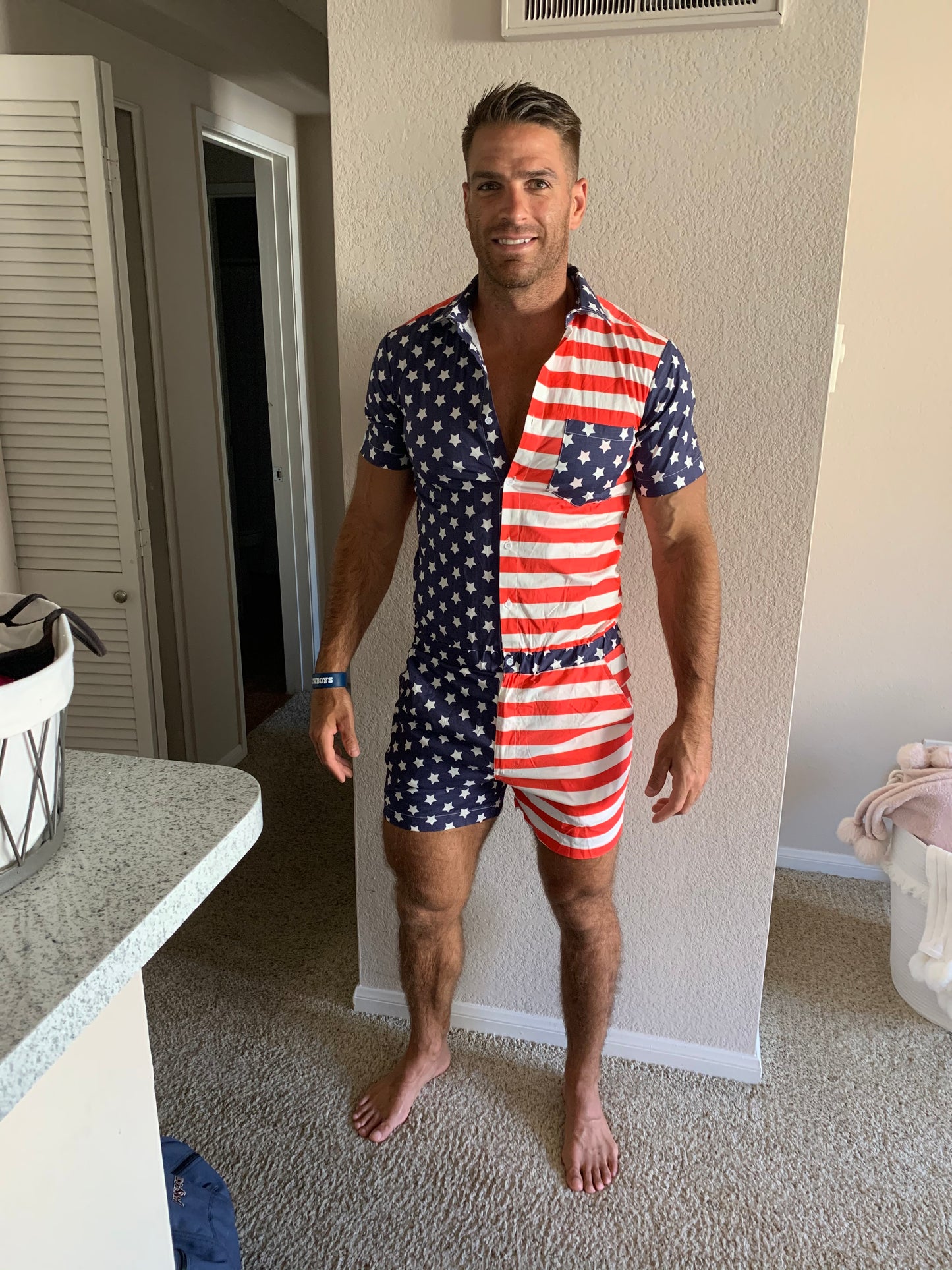 Male Romper - America!