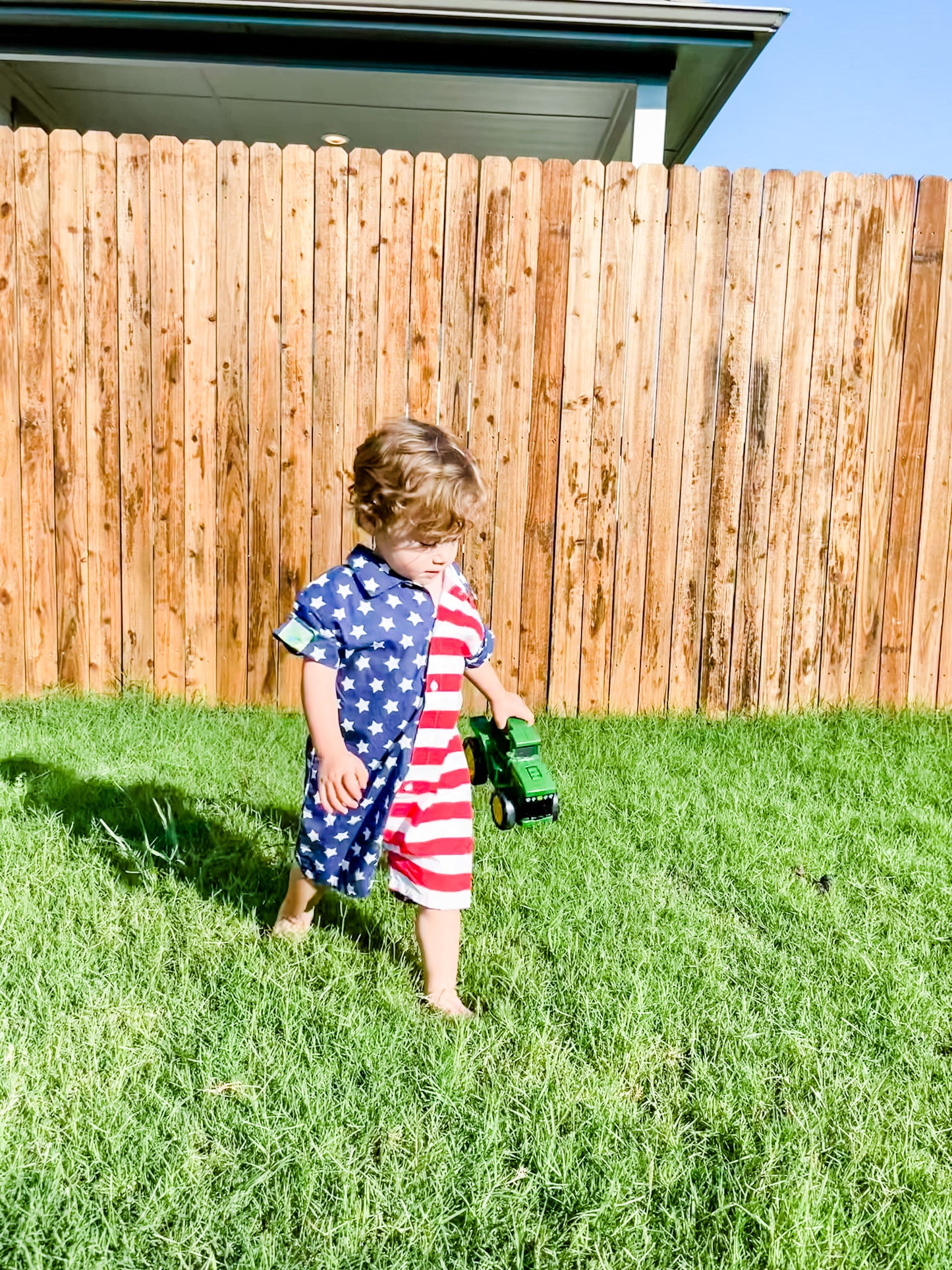 Kids American Flag Romper