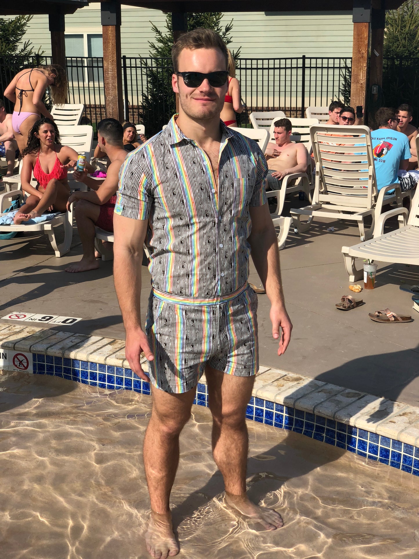 Pride Male Romper - Stealth
