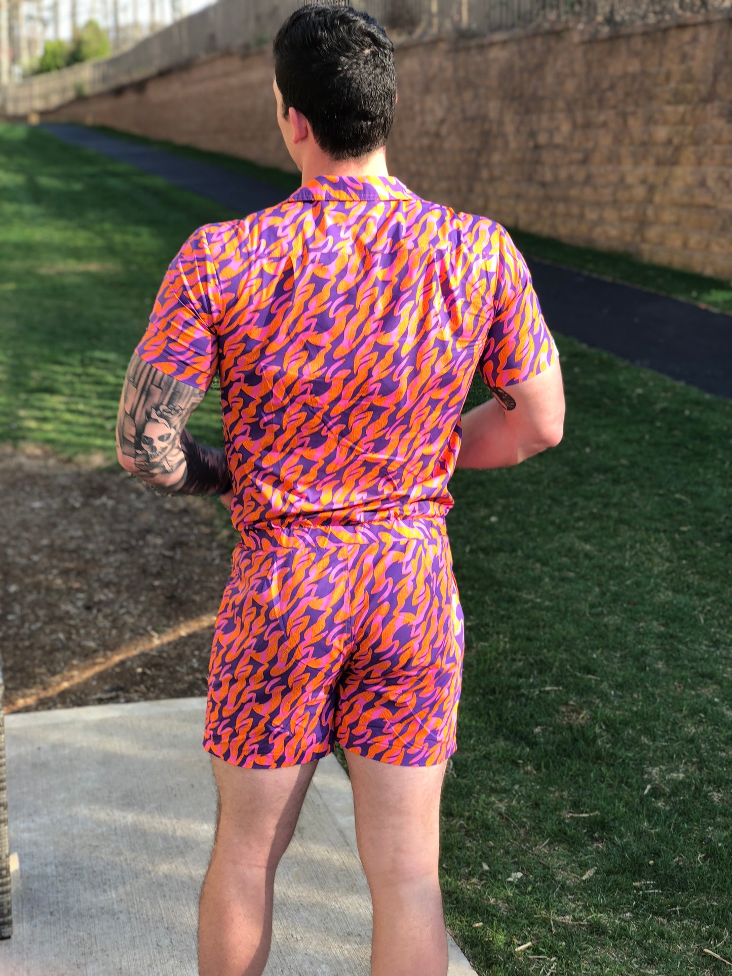 Male Romper - Inferno