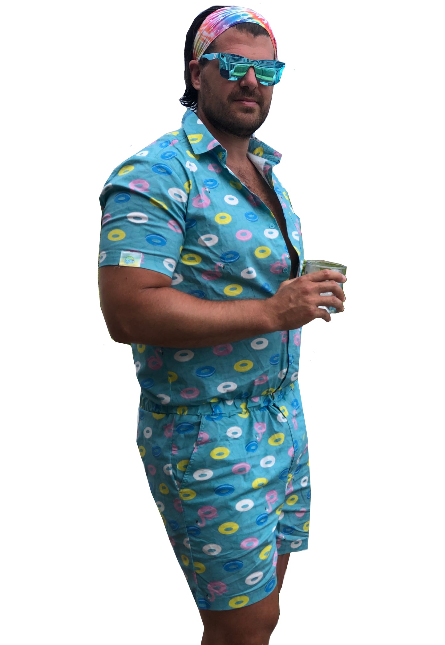 Male Romper - Pool Party