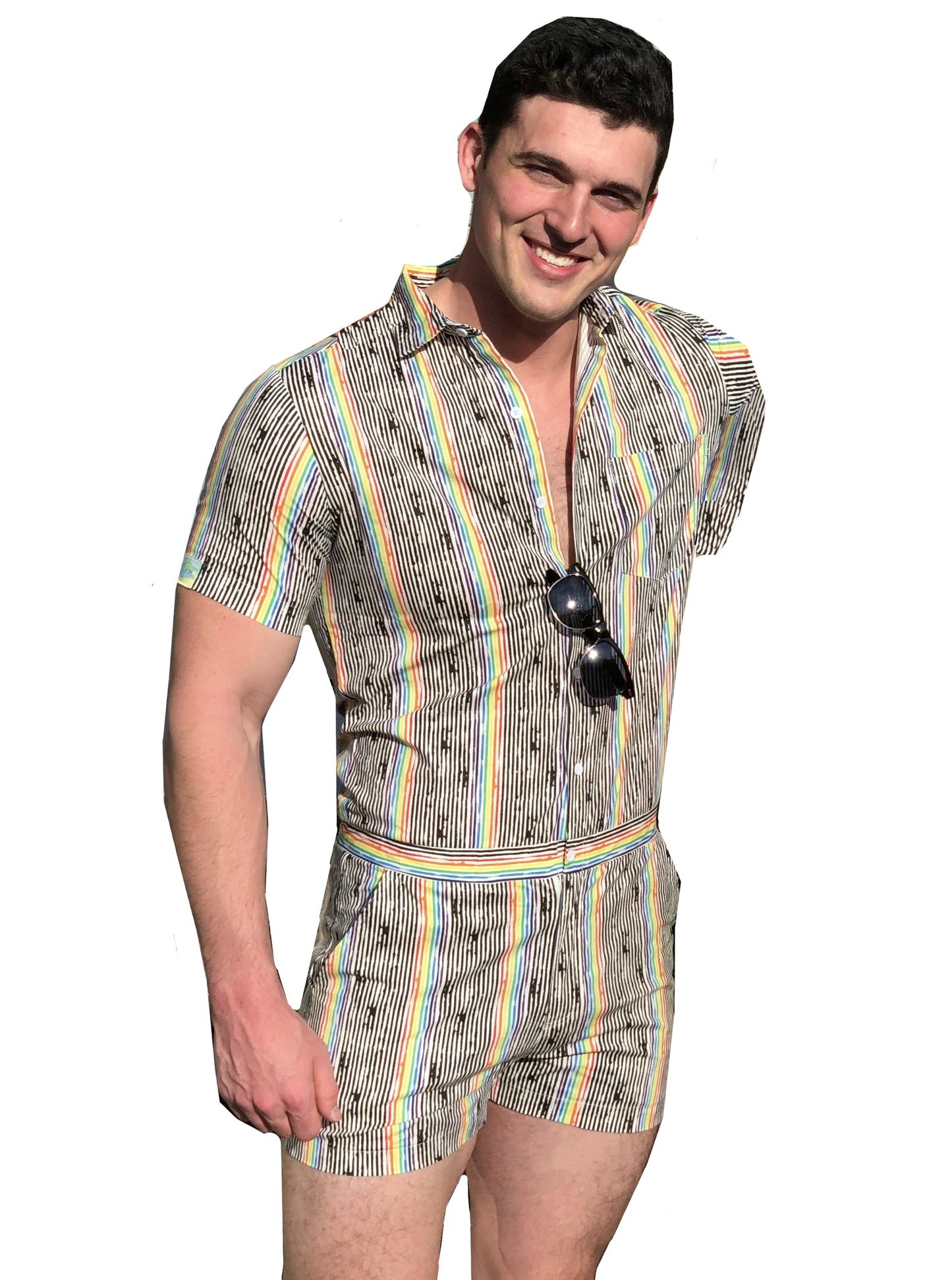 Pride Male Romper - Stealth