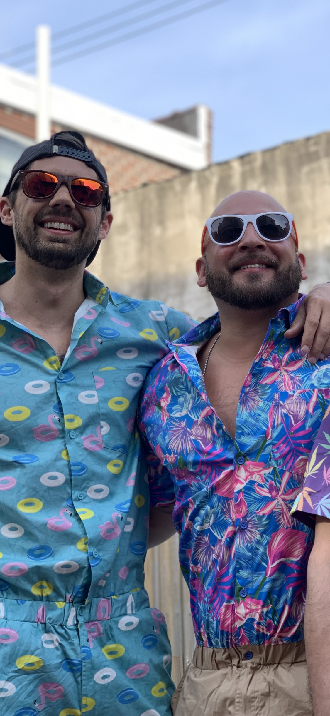 Male Romper - Pool Party