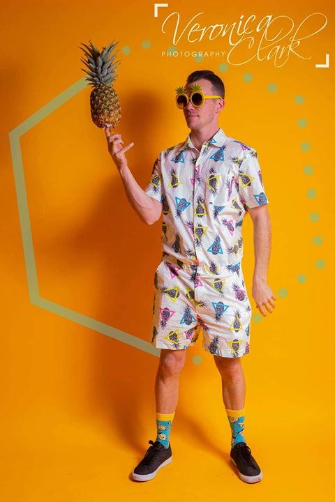 Male Romper - Pineapples