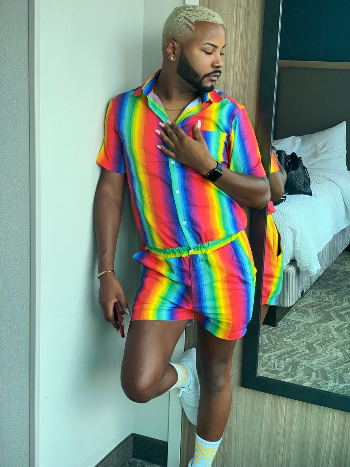 Rainbow romper