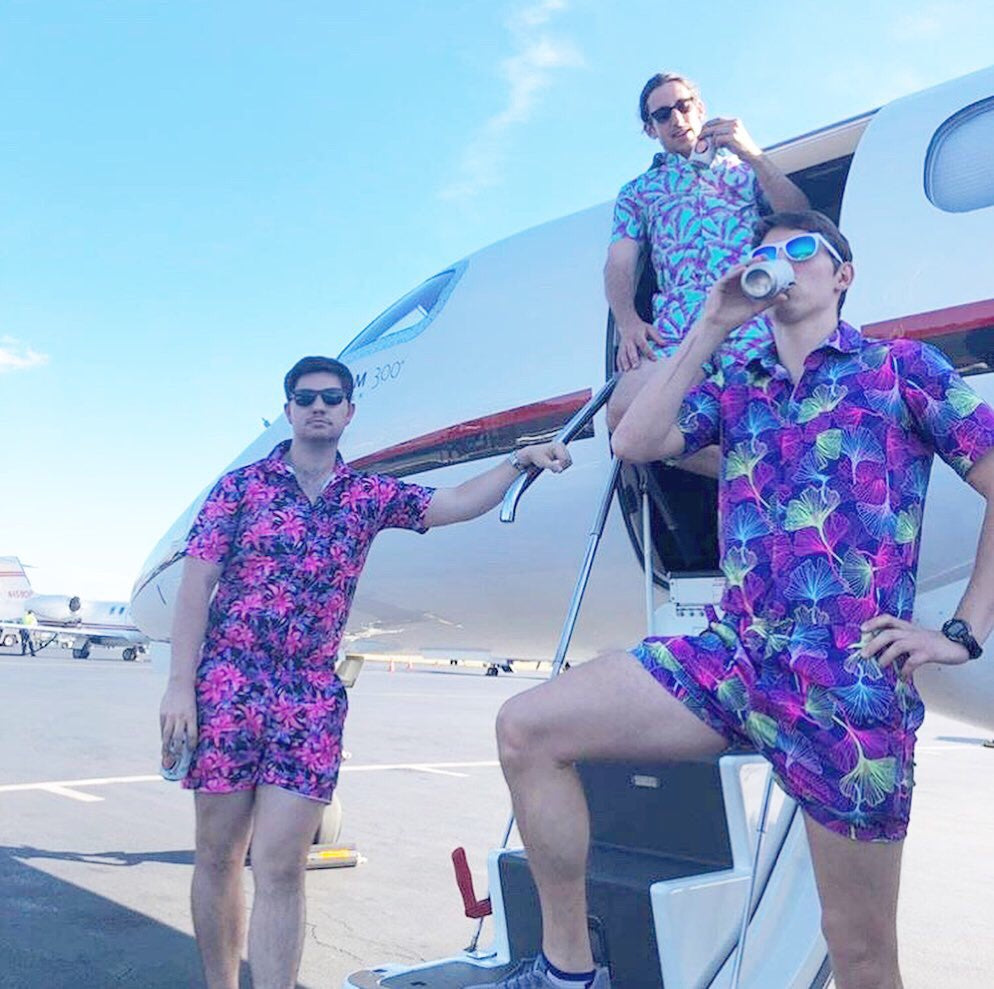 dudes in rompers private jet