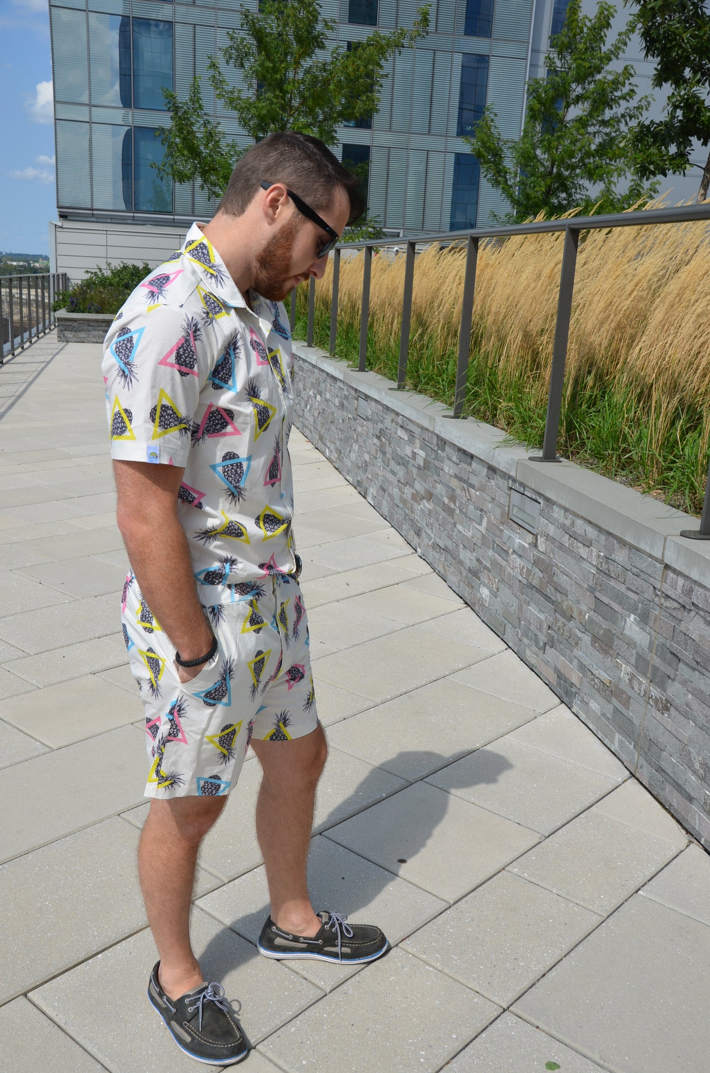 Male Romper - Pineapples