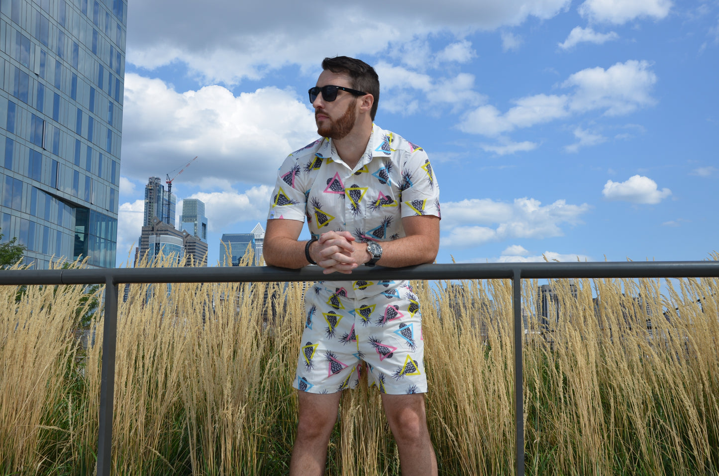 Male Romper - Pineapples