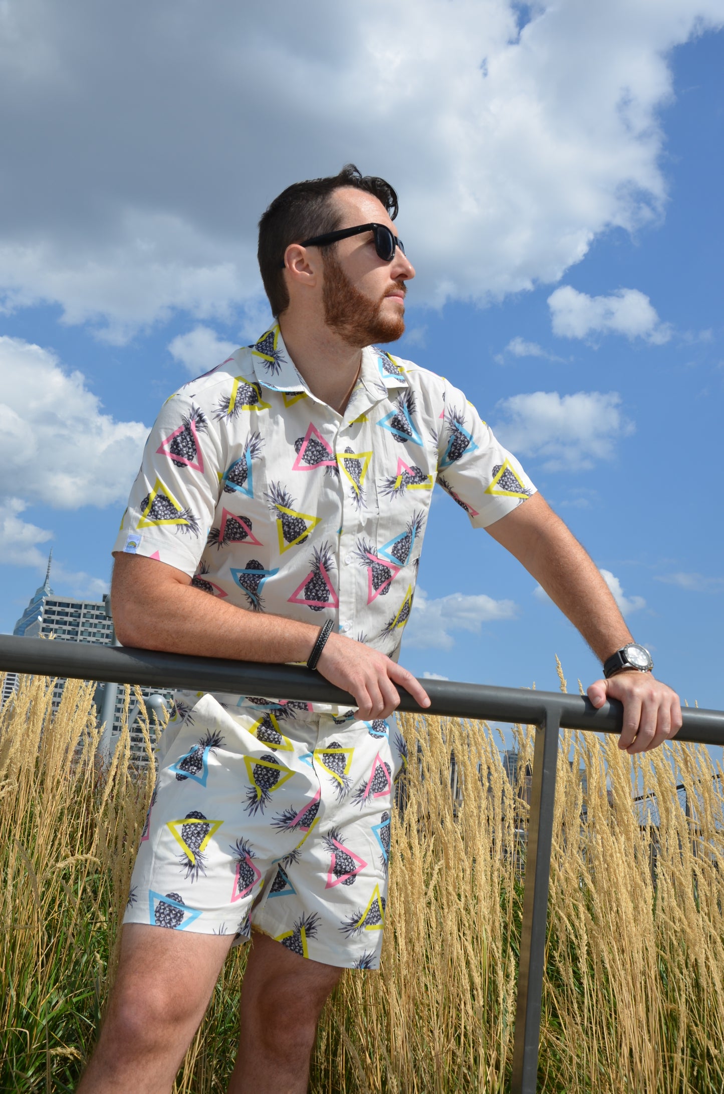 Male Romper - Pineapples