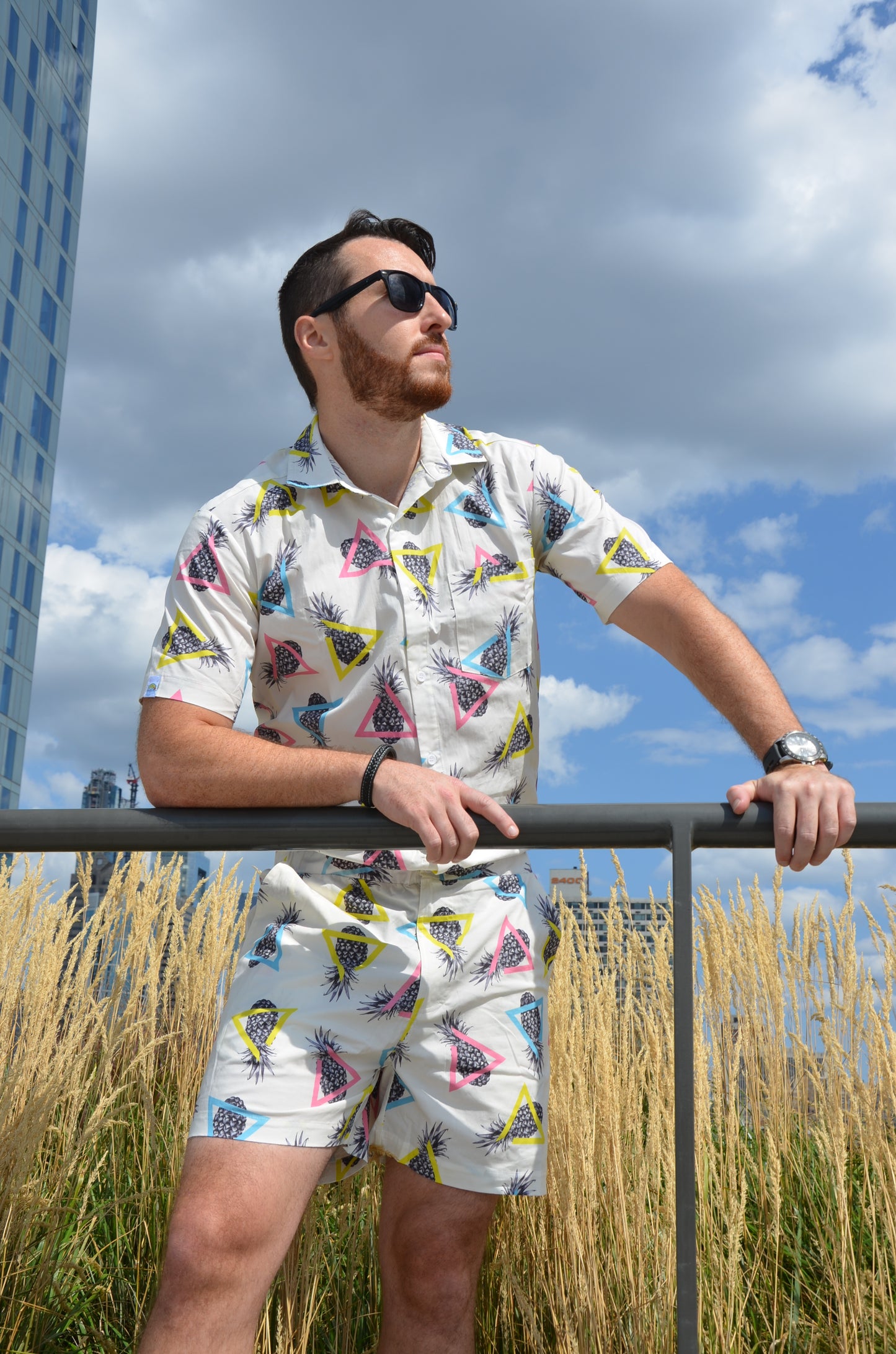 Male Romper - Pineapples