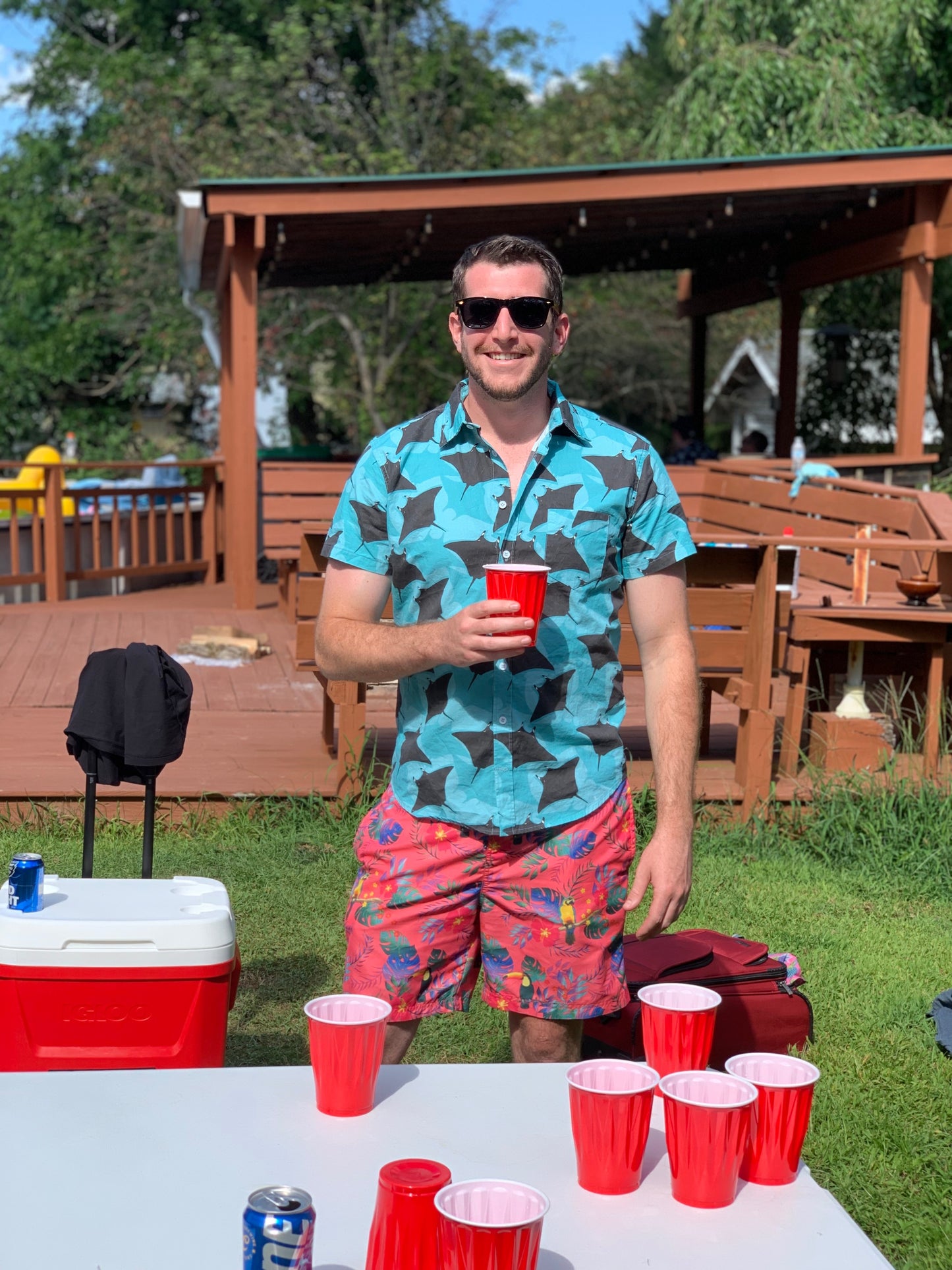 Hawaiian Shirt - Manta Ray