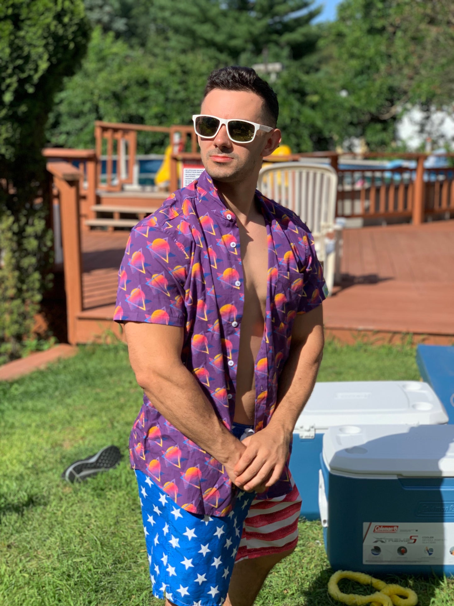 Hawaiian Shirt - Outrun