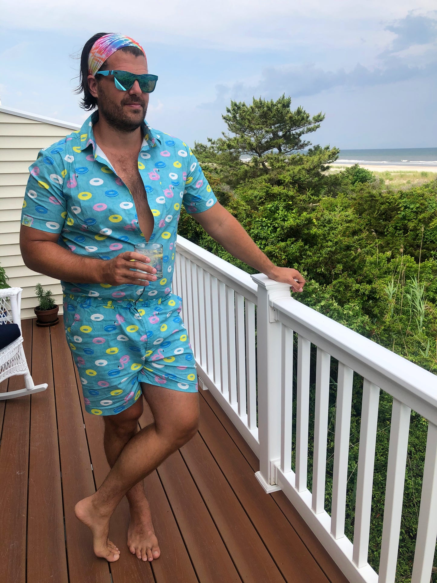 Male Romper - Pool Party