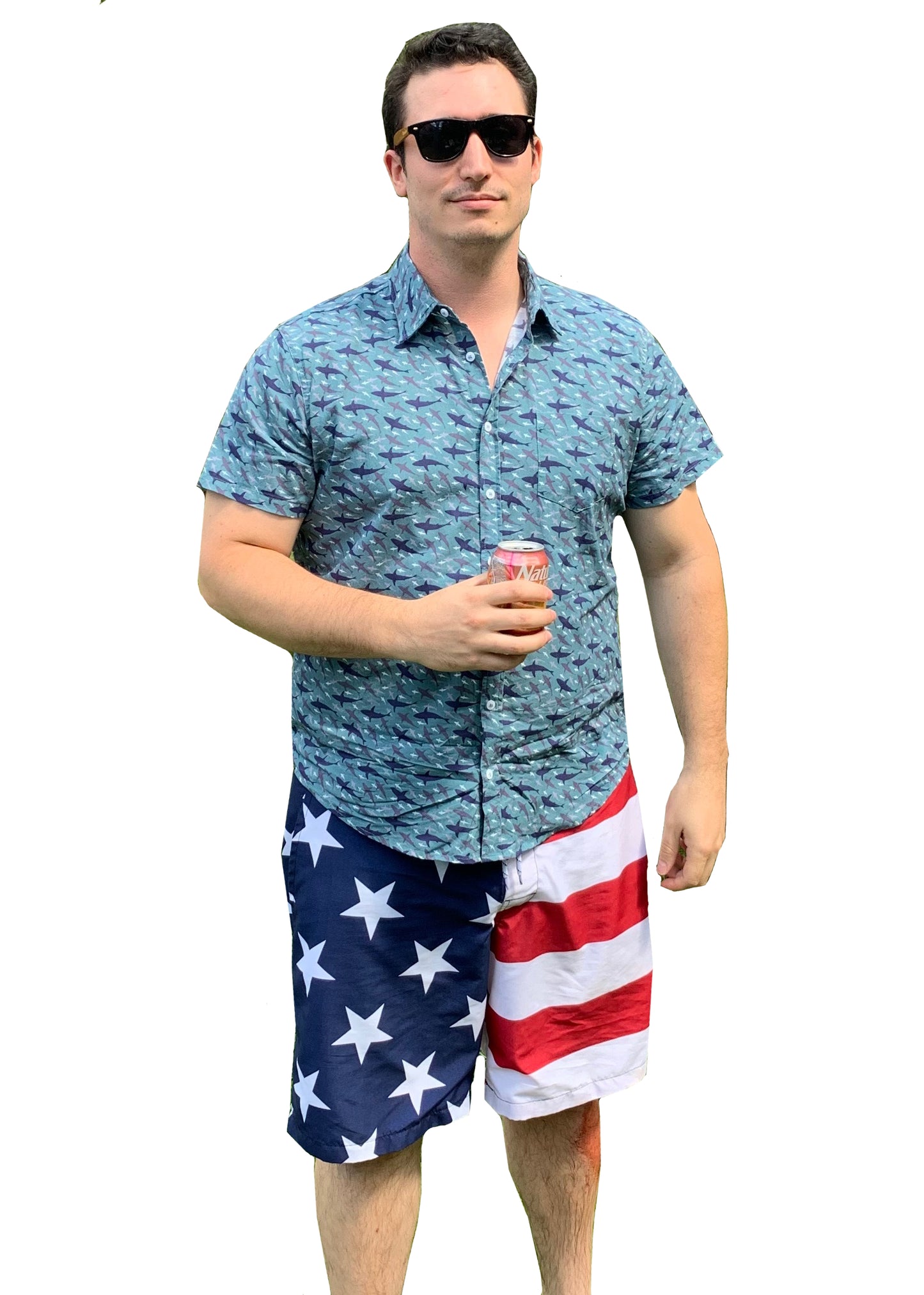 Hawaiian Shirt - Shark Attack!