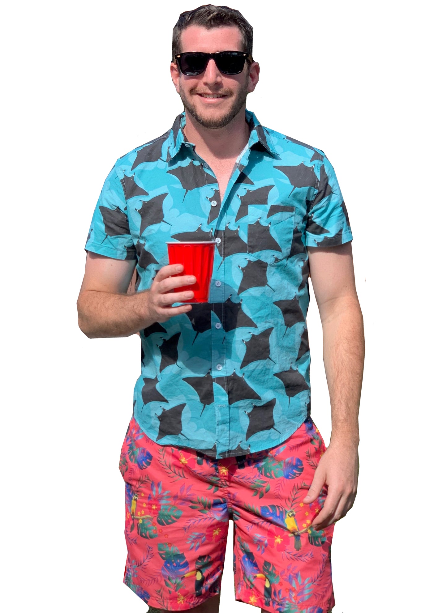 Hawaiian Shirt - Manta Ray